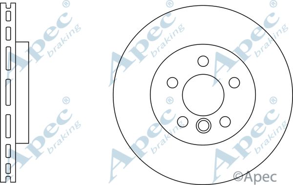 APEC BRAKING Jarrulevy DSK2968